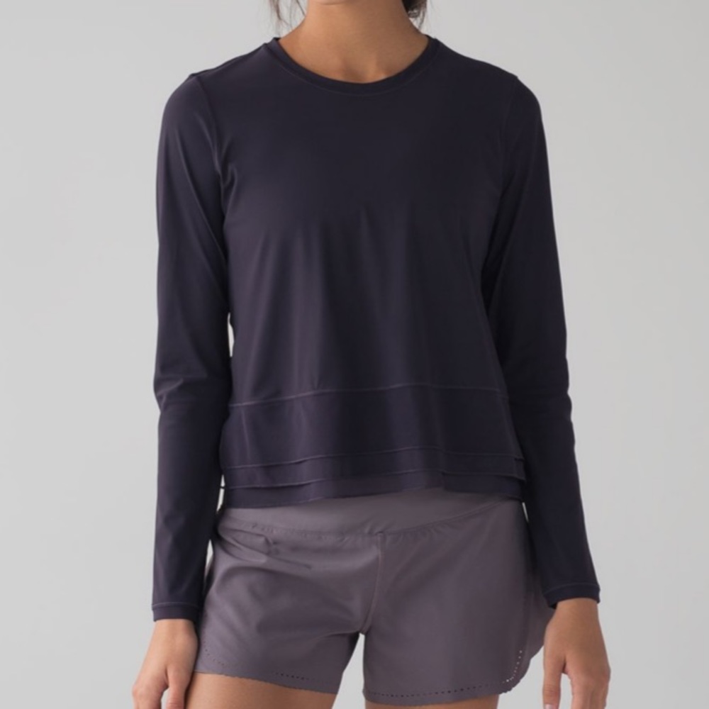 Lululemon Sole Training Long Sleeve Black Grape